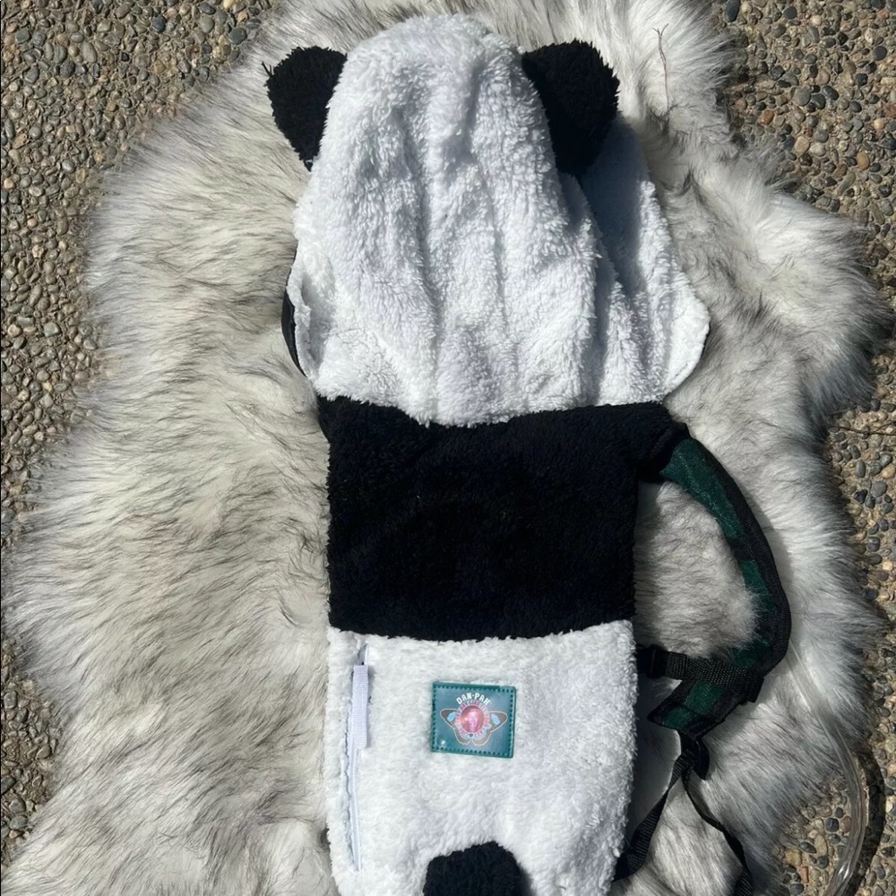Dan-Pak party panda hydration back pack - adjustable straps and panda hood